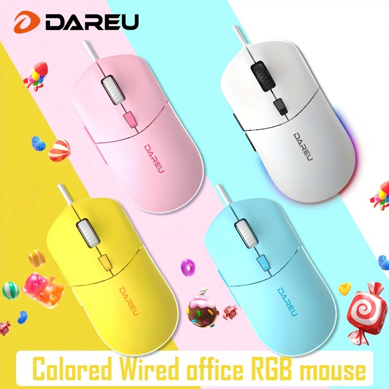 Dareu LM121 Ultra Light Wired Gaming Mouse - Cyber Setups -