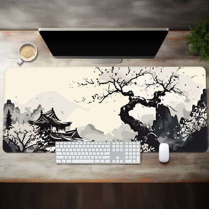 Ink Landscape Extra Large Extended Thick Mouse Pad - Cyber Setups -