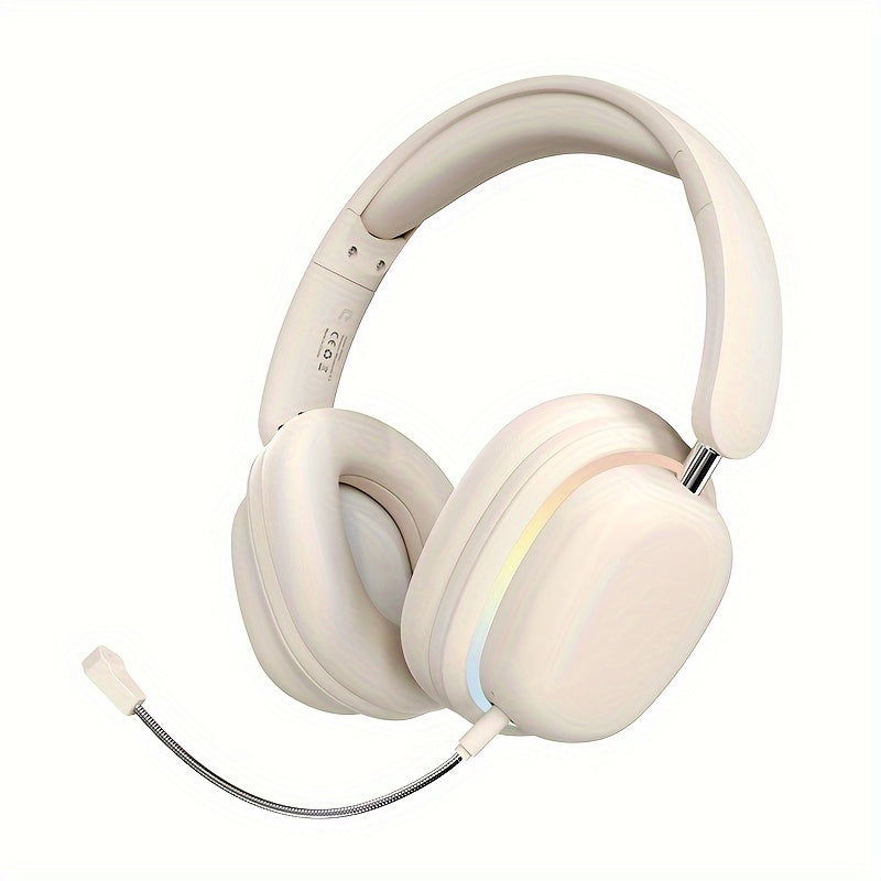 SY-T3 Aurora Wireless Headphones - Cyber Setups - Rice White