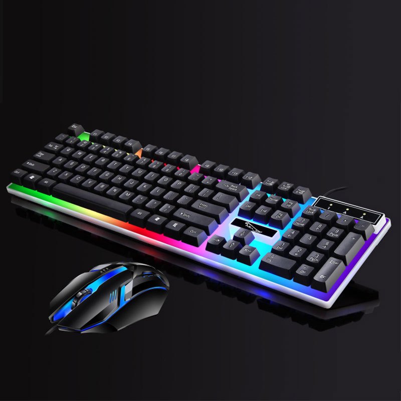 Wired Keyboard And Mouse Combo - Cyber Setups - Black