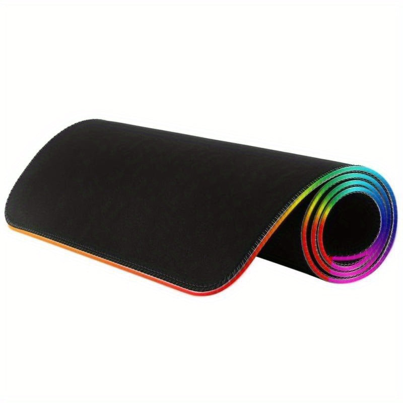 RGB Gaming Mouse Pad - 13 Expansion Modes, Soft and Non-slip Design - Cyber Setups - black_1721034762