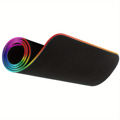 RGB Gaming Mouse Pad - 13 Expansion Modes, Soft and Non-slip Design - Cyber Setups - black_1721034762