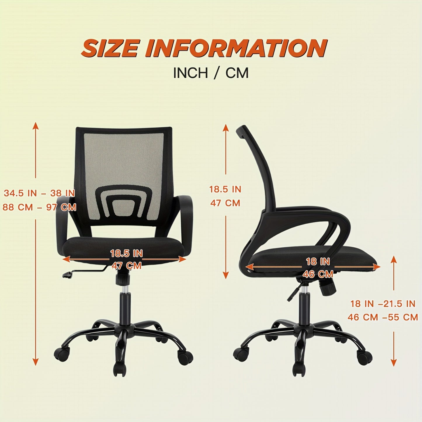 Ergonomic Office Chair Desk Chair Mesh Computer Chair - Cyber Setups -