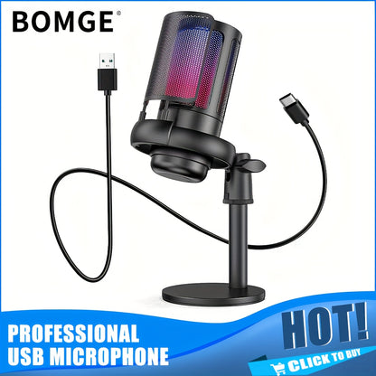 Professional USB Condenser Microphone RGB - Cyber Setups -