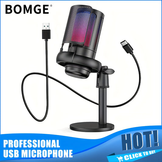 Professional USB Condenser Microphone RGB - Cyber Setups -