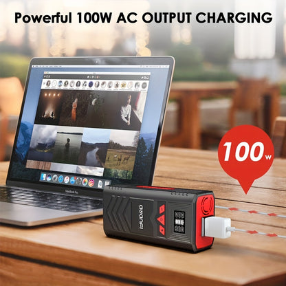 Portable Laptop Charger With AC Outlet, 97Wh/100W - Cyber Setups -