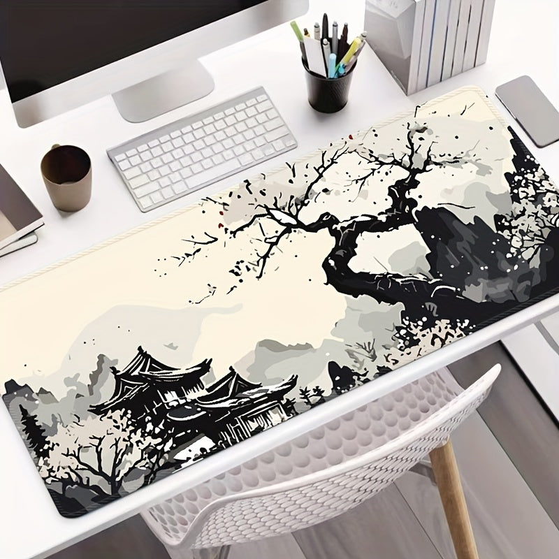 Ink Landscape Extra Large Extended Thick Mouse Pad - Cyber Setups -