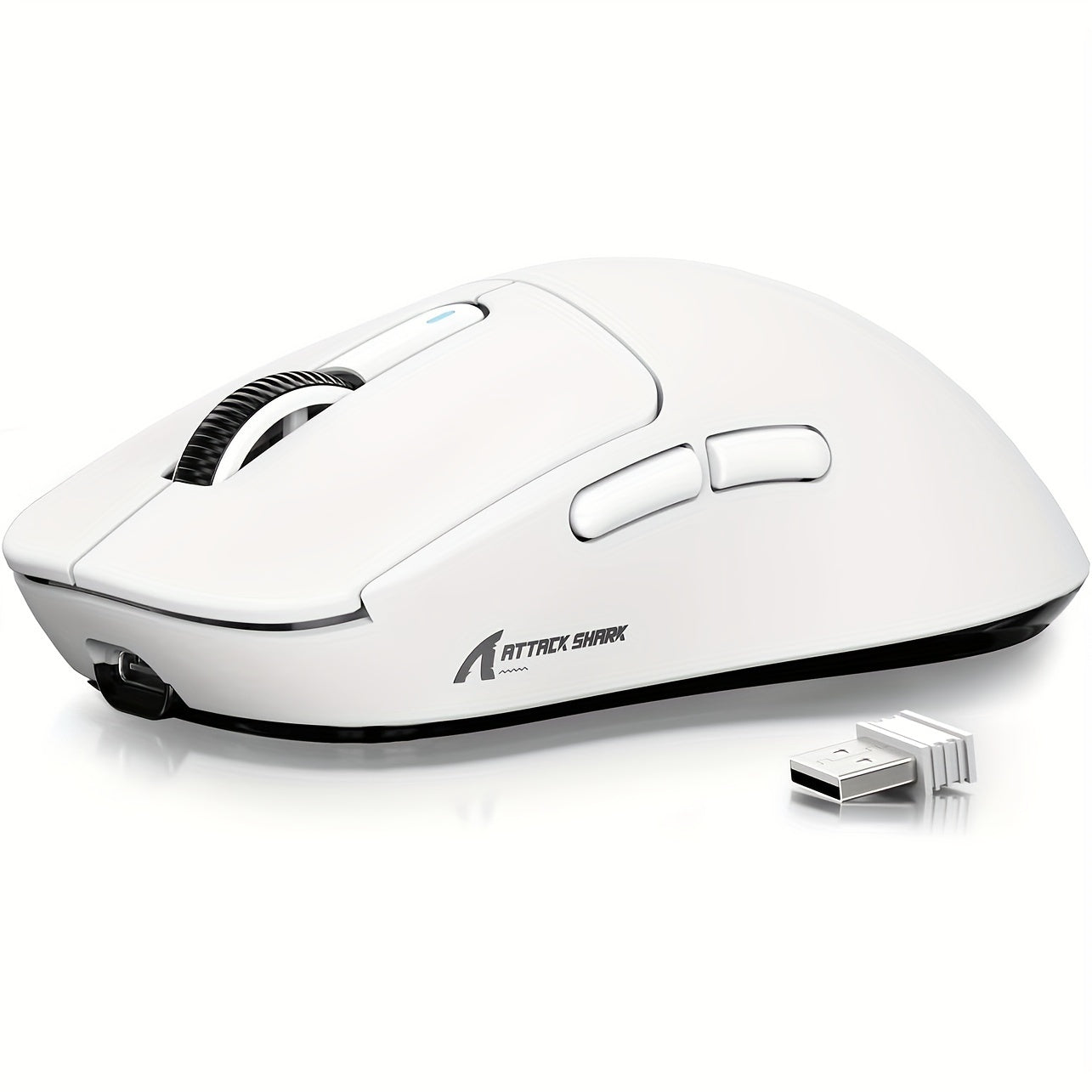 ATTACK SHARK X3 Superlight Wireless Gaming Mouse – 49g, White - Cyber Setups - White