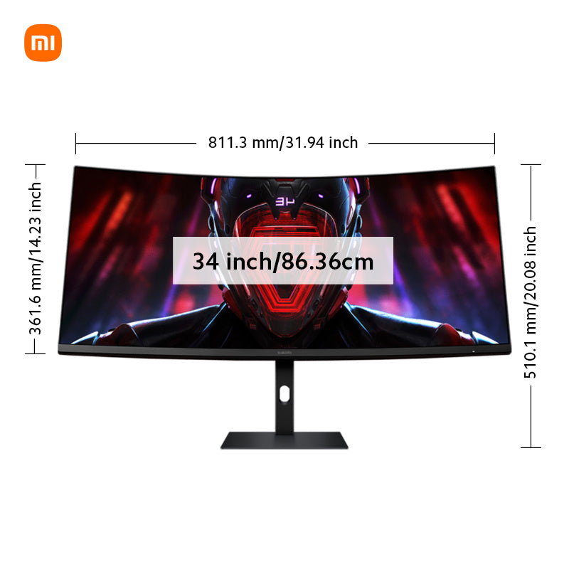 Xiaomi Curved Gaming Monitor 34-inch 180Hz High Refresh Rate - Cyber Setups -