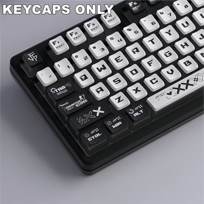 Premium 122-Key PBT Keycap Set for Mechanical Gaming Keyboards - Cyber Setups -