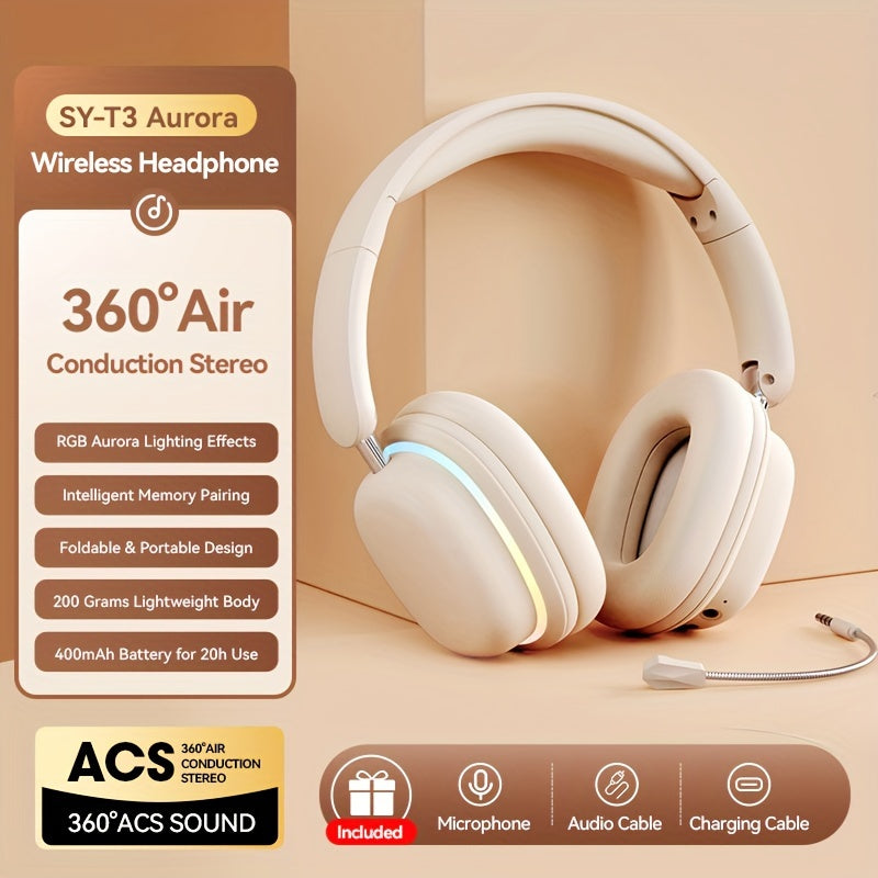 SY-T3 Aurora Wireless Headphones - Cyber Setups -