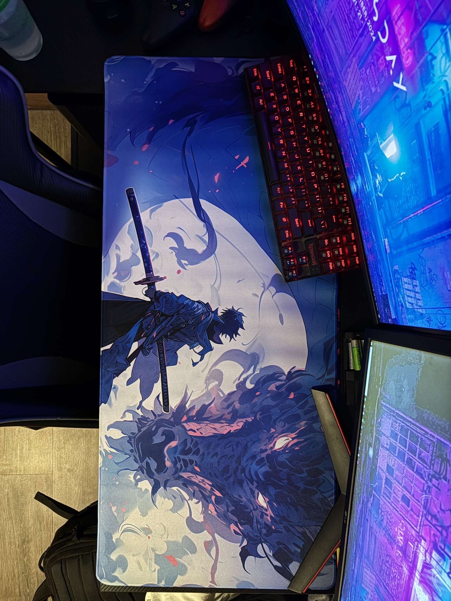 Extra-Large Gaming Mouse Pad With Dragon Design