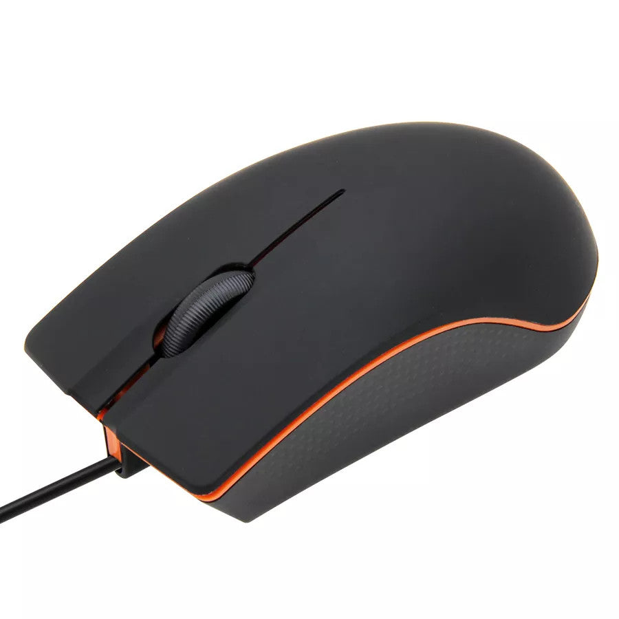 Wired USB Mouse For Computers And Laptops - Cyber Setups - Black / TYY-12