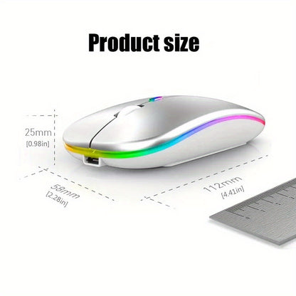 Rechargeable Wireless Computer Mouse - Cyber Setups -