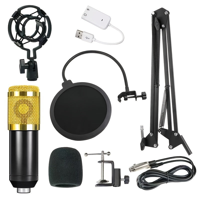 BM-800 Condenser Microphone Set With Anti-spray Microphone Bracket - Cyber Setups -