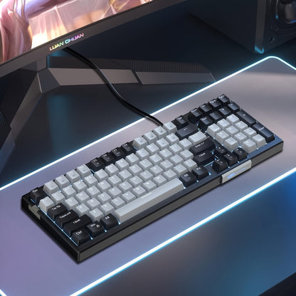 MageGee Sky98 Compact 80% Mechanical Gaming Keyboard - Black & Grey - Cyber Setups -