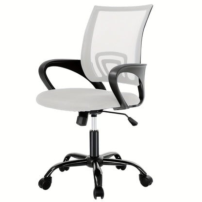 Ergonomic Office Chair Desk Chair Mesh Computer Chair - Cyber Setups - White