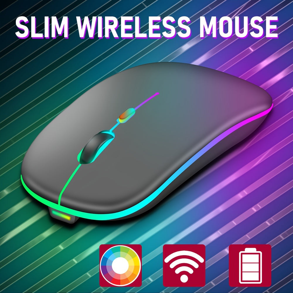 Rechargeable Wireless Computer Mouse - Cyber Setups -