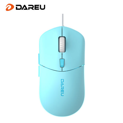 Dareu LM121 Ultra Light Wired Gaming Mouse - Cyber Setups - Blue