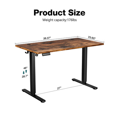 40"/48"/55"/63" Standing Desk With Adjustable Height Electric Sit-Stand Desk - Cyber Setups -