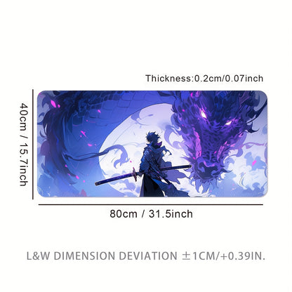 Extra-Large Gaming Mouse Pad With Dragon Design - Cyber Setups - 31.5*15.7inches(800x400x2mm)