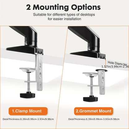 Single/Duel Monitor Screen Mount, Ultra Wide 15 to 27 Inch Screen Mount - Cyber Setups -