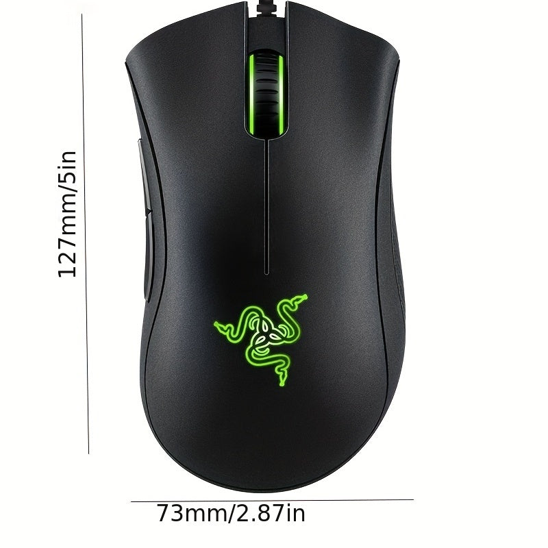 Razer Wired Ergonomic Gaming Mouse – Optical, Right-Handed Esports Mouse - Cyber Setups - Black