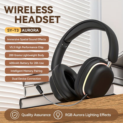 SY-T3 Aurora Wireless Headphones - Cyber Setups -