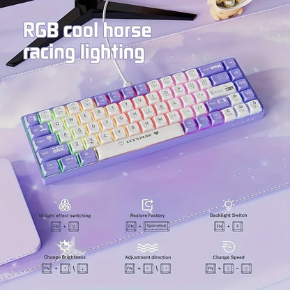 Ajazz AK680 Wired Game Mechanical Keyboard - Cyber Setups -