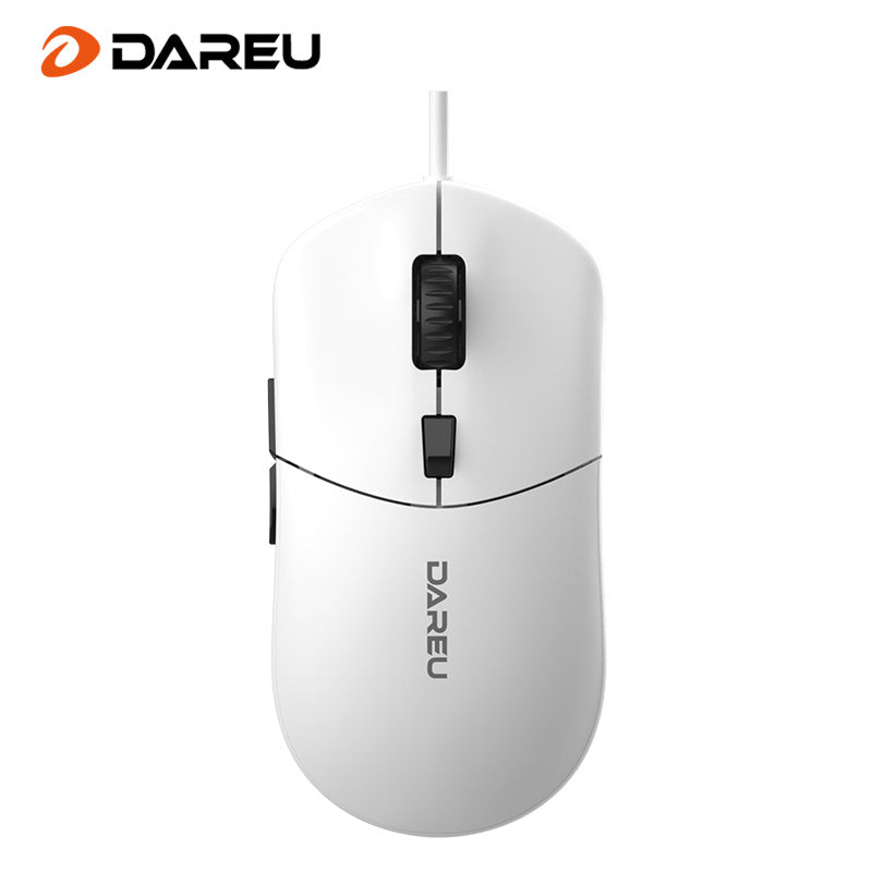 Dareu LM121 Ultra Light Wired Gaming Mouse - Cyber Setups - White