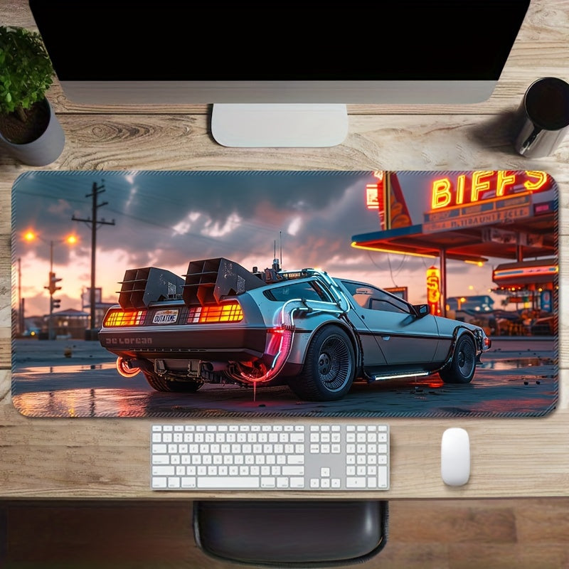 Retro Sports Car Gaming Mouse Pad – Large & Ultra-Sleek - Cyber Setups - 23.6*11.8inches(600x300x2mm)