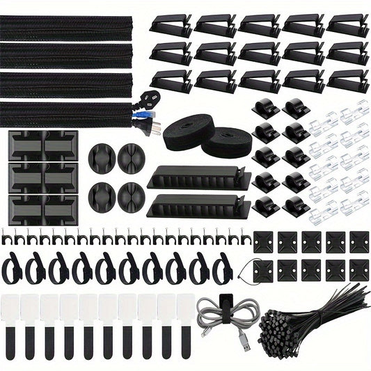 182/188/200 Pieces Cable Management Set - Cyber Setups - 200PCS