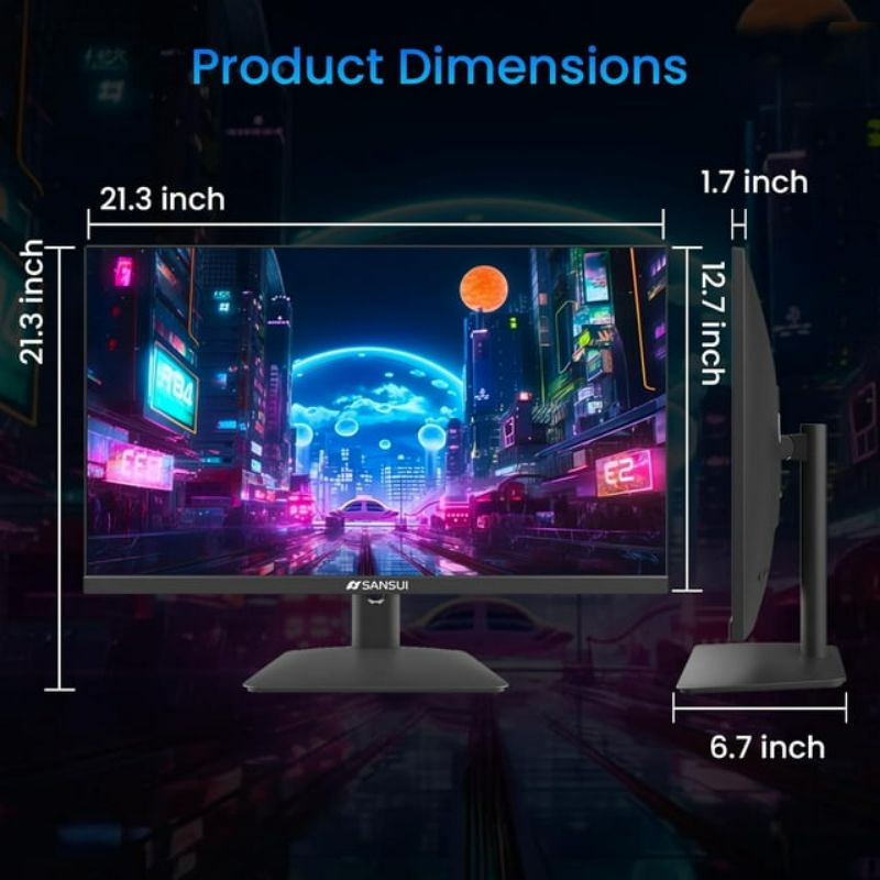 SANSUI 24 inch Gaming Monitor, 180Hz IPS Monitor - Cyber Setups -