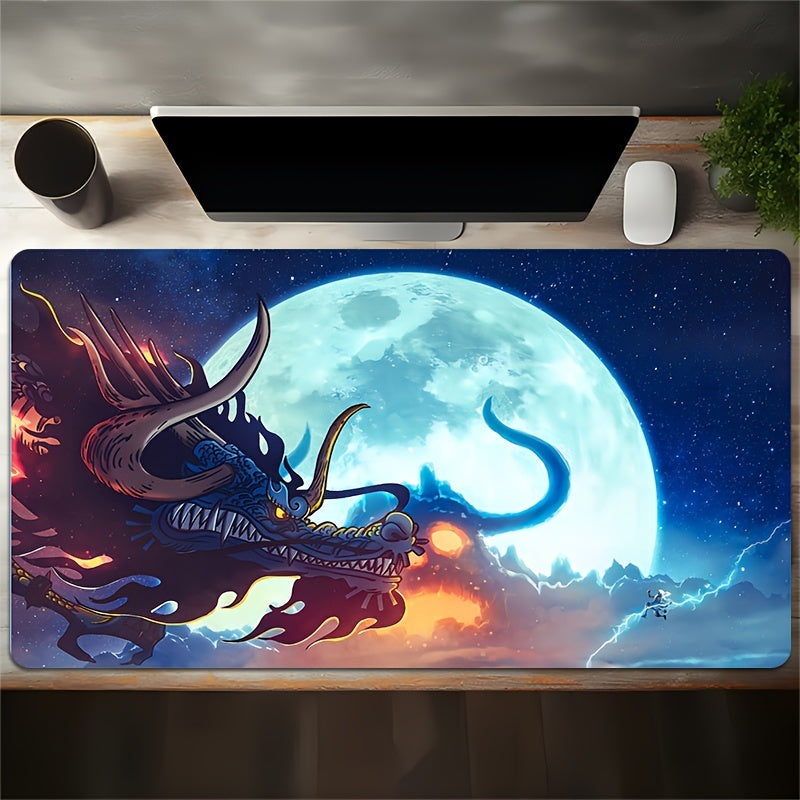 Extra-Large Dragon Anime Gaming Mouse Pad – Non-Slip & Washable - Cyber Setups - 23.6*11.8inch(60*30cm）