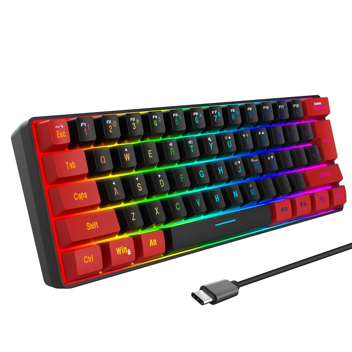 60% Wired Gaming Keyboard - Cyber Setups -