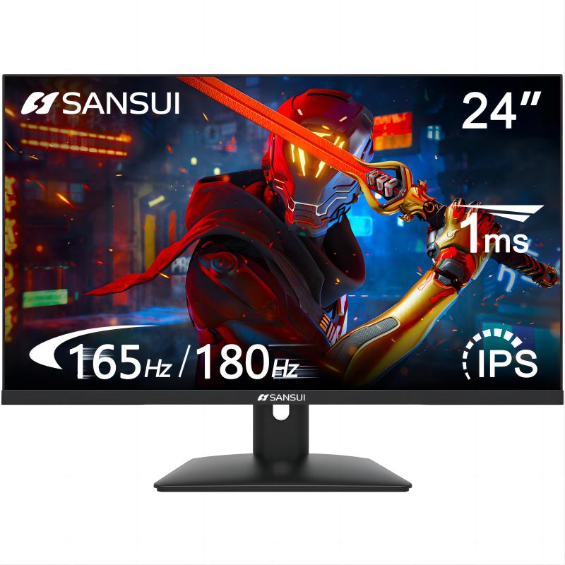 SANSUI 24 inch Gaming Monitor, 180Hz IPS Monitor - Cyber Setups - 24