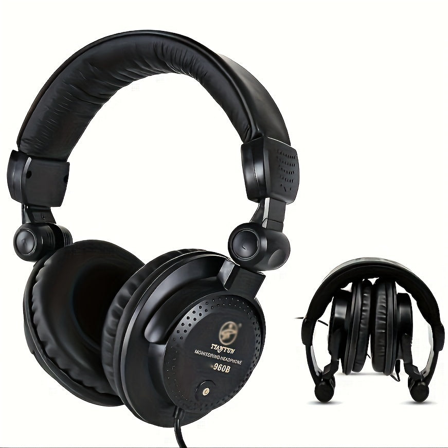 Urizons High-End Studio Headphones – Foldable Over-Ear Stereo Headphones for Audio Monitoring - Cyber Setups - HP-960B