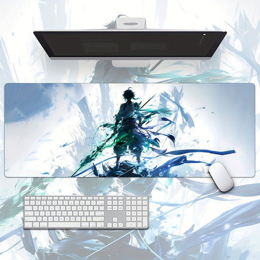 Epic Anime Hero Gaming Mouse Pad – Large, Non-Slip & Durable - Cyber Setups - 35.43inch-15.75inch 9032