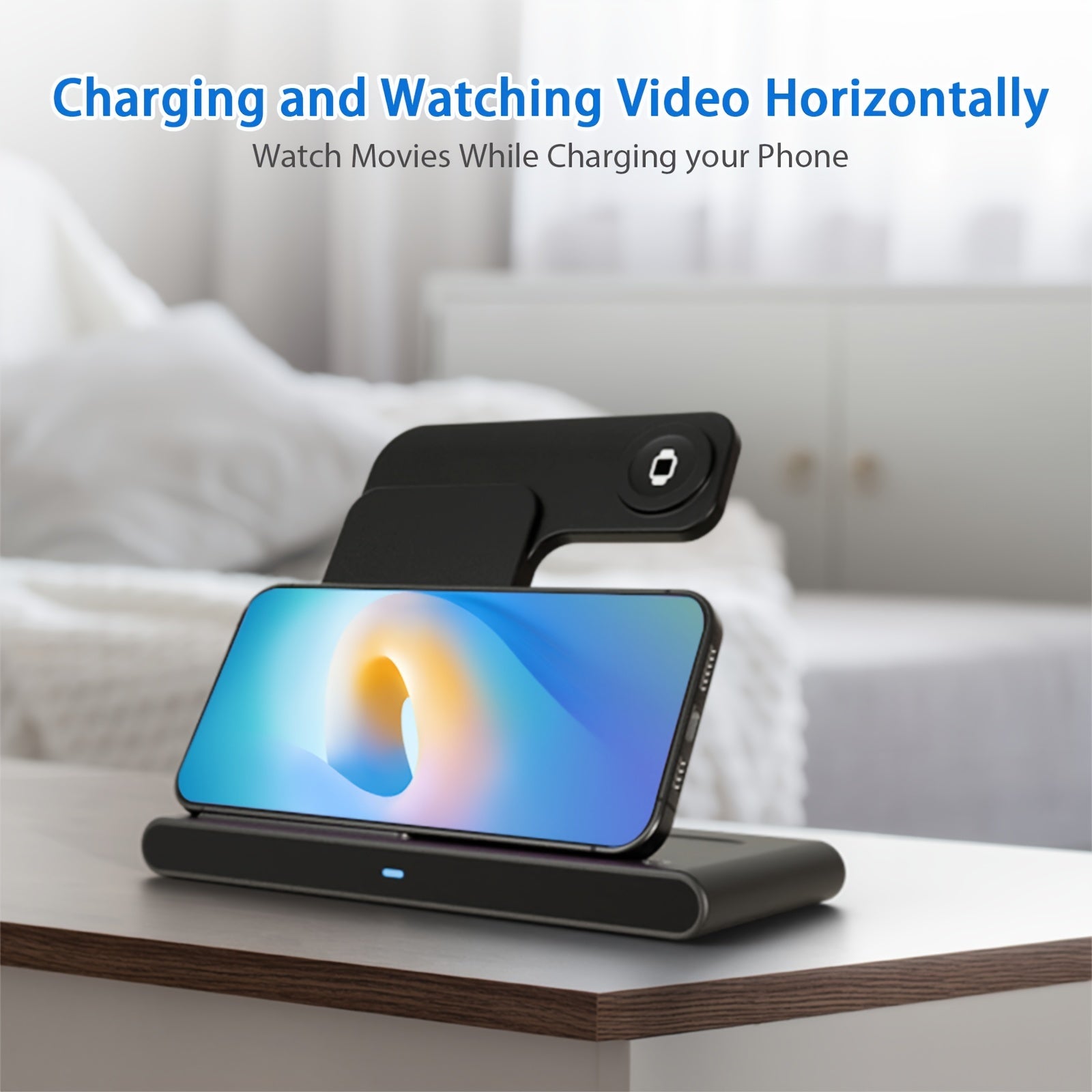 Portable 3 In 1 Fast Wireless Charger, Foldable Wireless Charging Station Suitable For Multiple Apple Accessories - Cyber Setups -