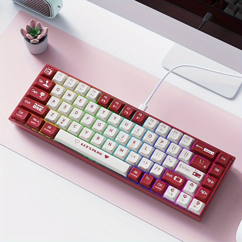 Ajazz AK680 Wired Game Mechanical Keyboard - Cyber Setups -