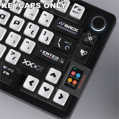 Premium 122-Key PBT Keycap Set for Mechanical Gaming Keyboards - Cyber Setups -