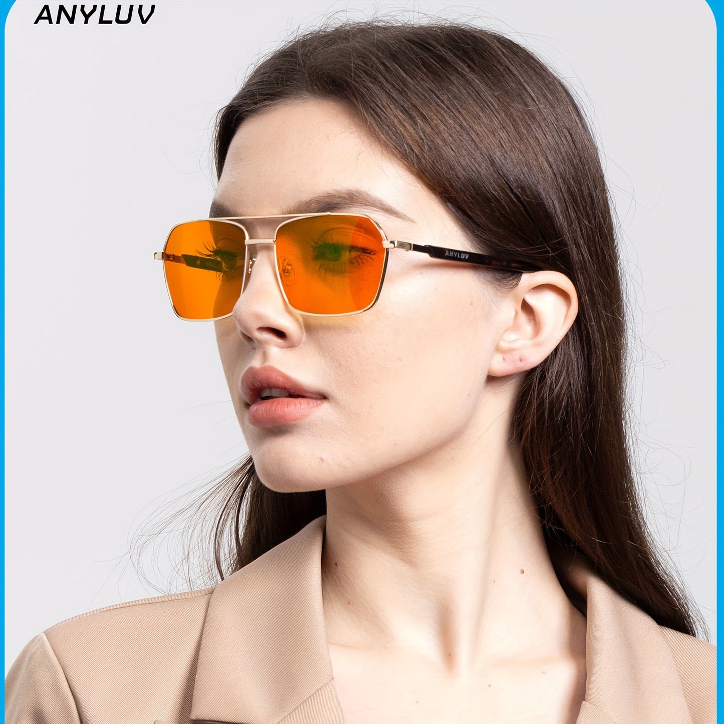 ANYLUV Blue Light Glasses High-quality Fashion Full-rim - Cyber Setups -