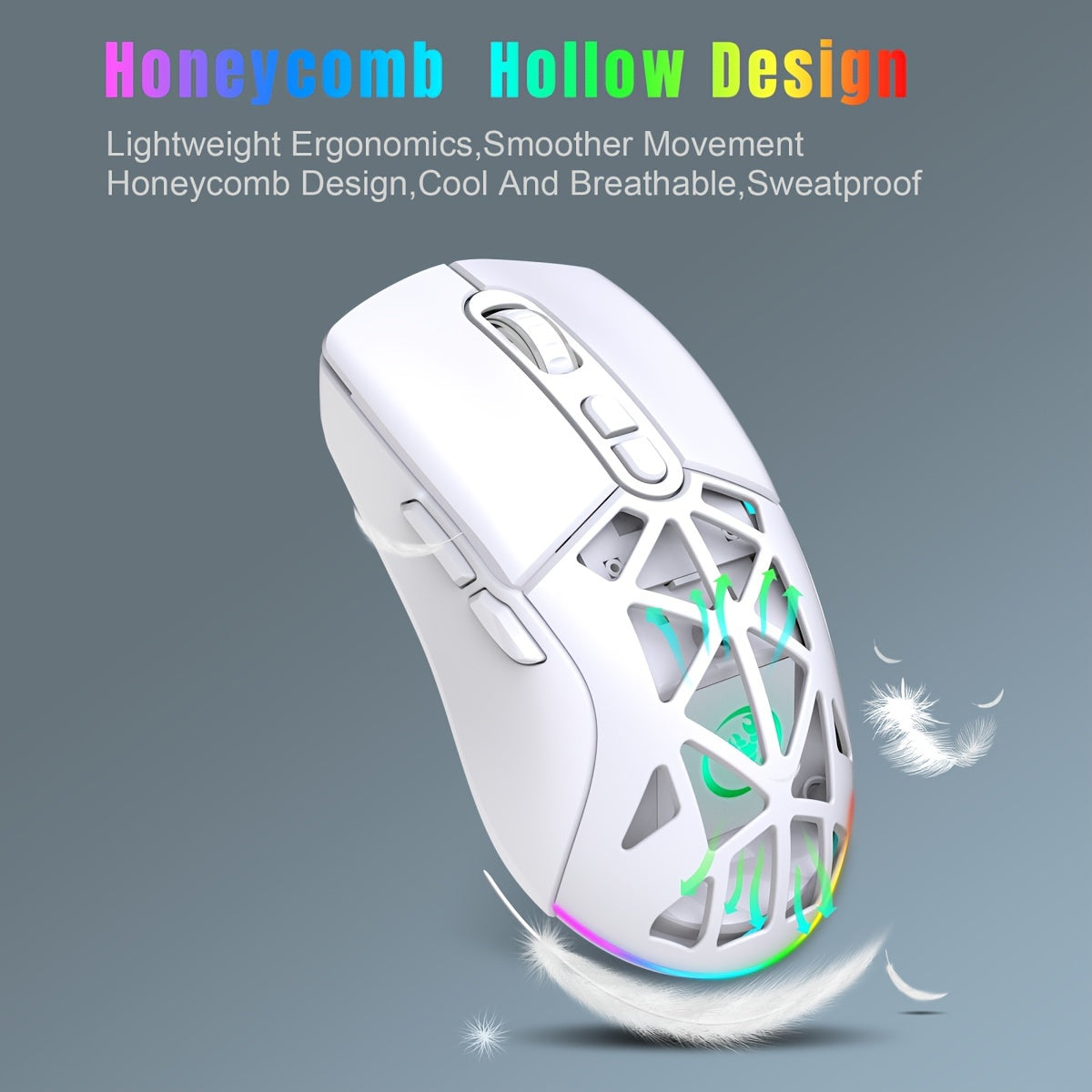 New Dual-mode Wireless Mouse With Replaceable Magnetic Cover - Cyber Setups -