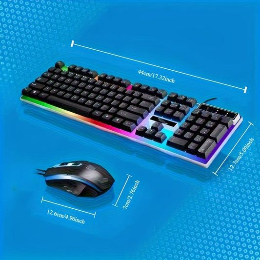 Wired Keyboard And Mouse Combo - Cyber Setups -