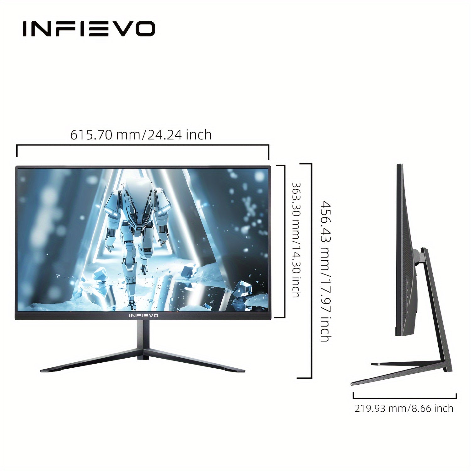 INFIEVO 27-Inch 180Hz Full HD 1080p IPS Gaming Monitor - Cyber Setups -