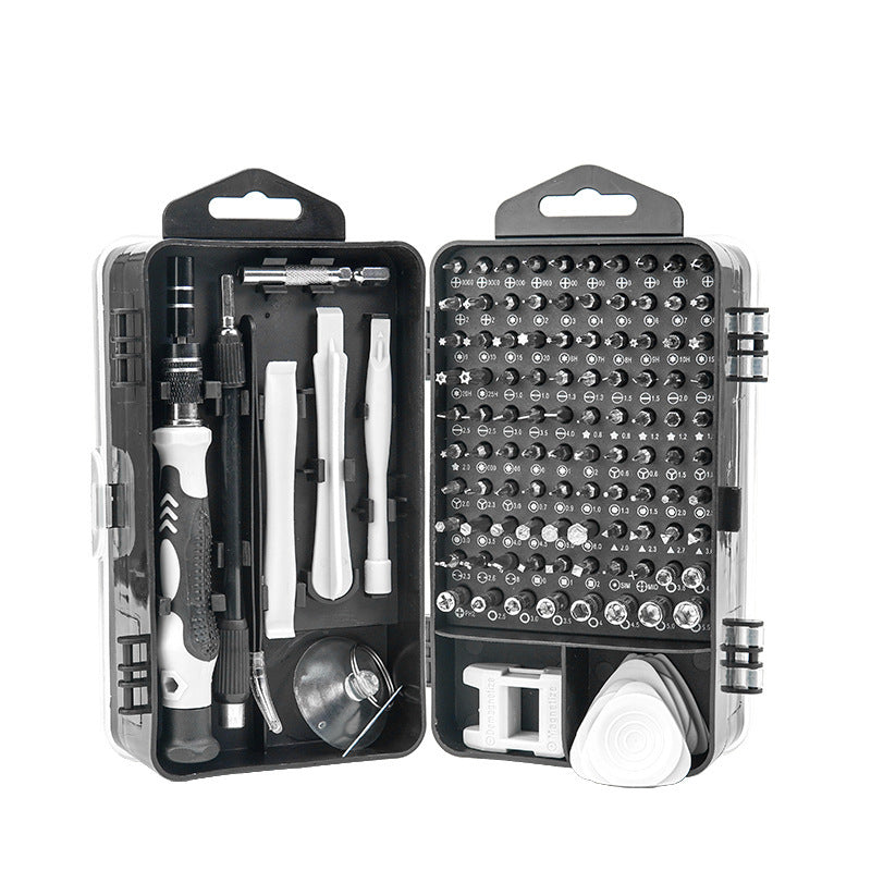 115 In 1 Computer Repair Kit Magnetic Precision Screwdriver Set - Cyber Setups - Black