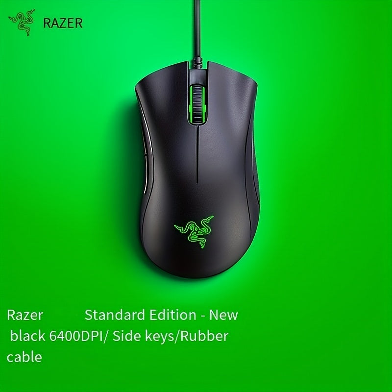 Razer Wired Ergonomic Gaming Mouse – Optical, Right-Handed Esports Mouse - Cyber Setups - Black