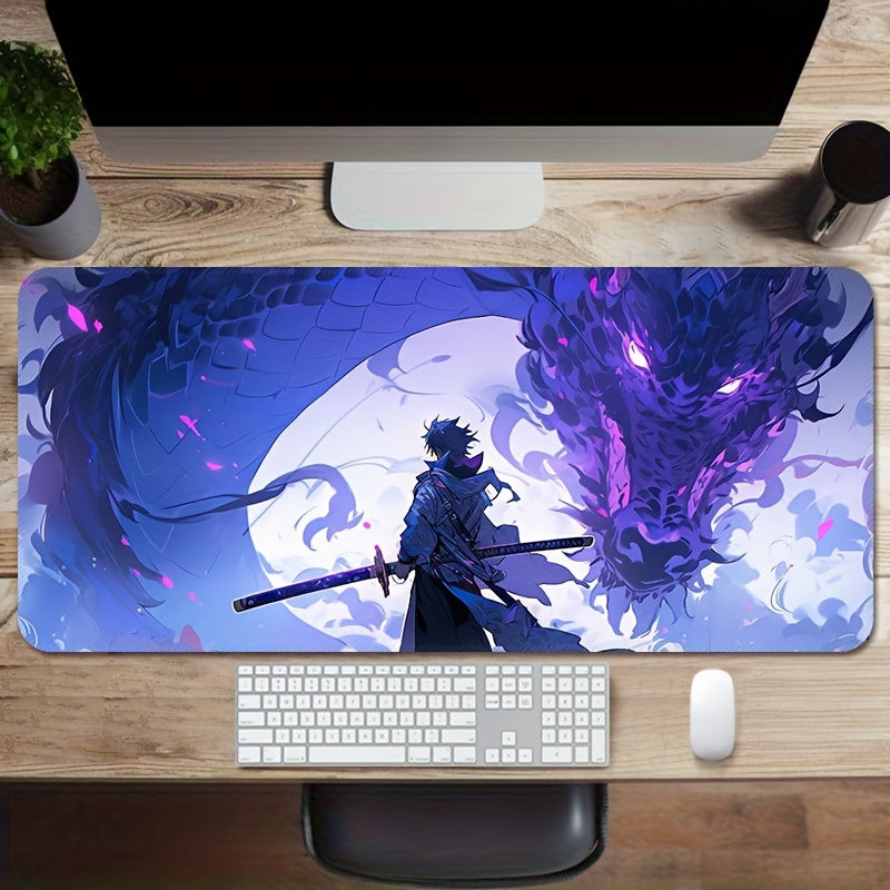 Extra-Large Gaming Mouse Pad With Dragon Design - Cyber Setups -